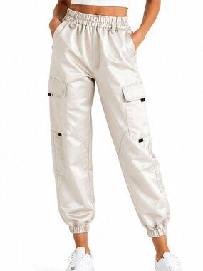 Streetwear Society Satin Cargo Joggers Size Small
